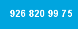 926 820 99 75 926 820 99 75